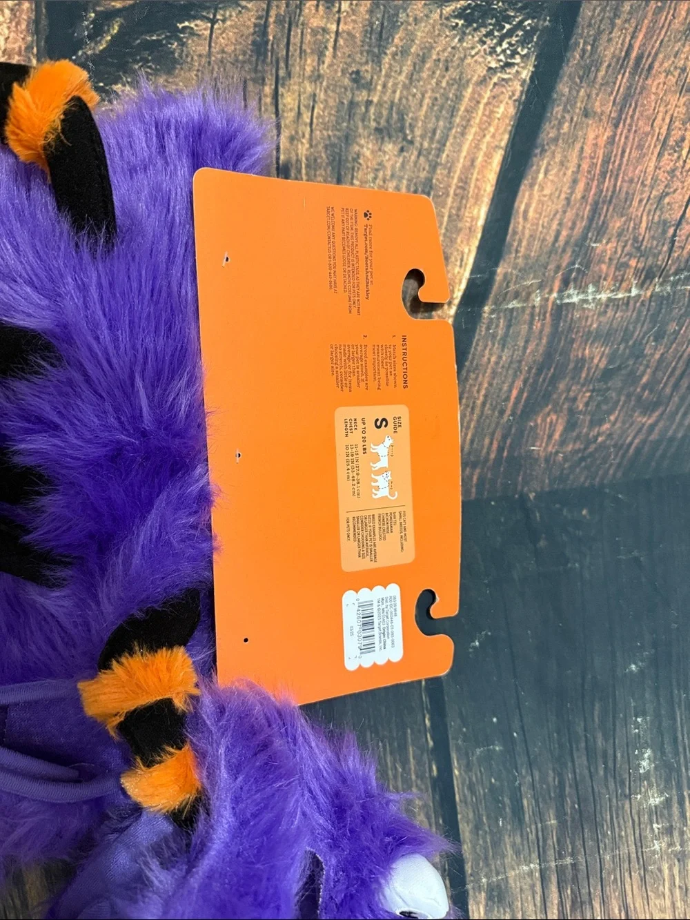 Boots & Barkley Purple and Orange Spider Kids Pet Costume